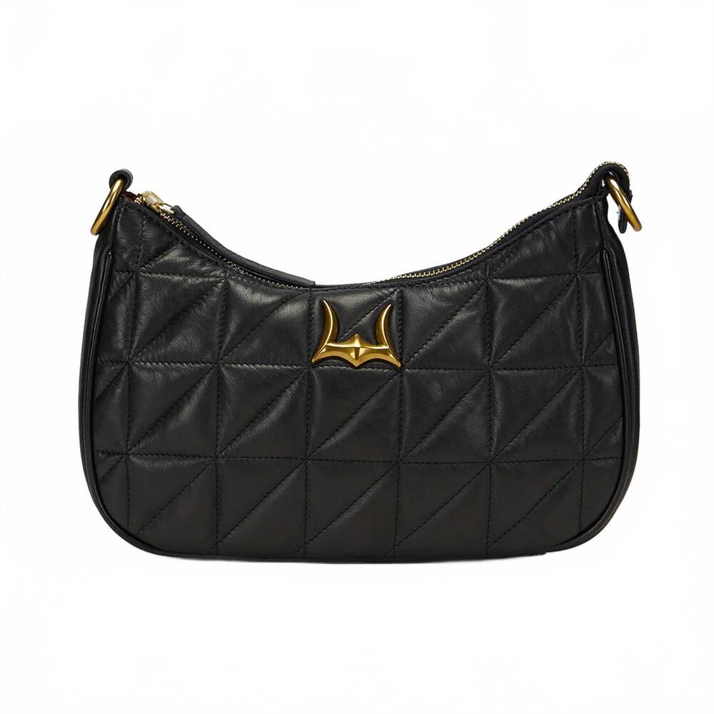 NEW LOYAL WEST joe quilted napa bag in black leather